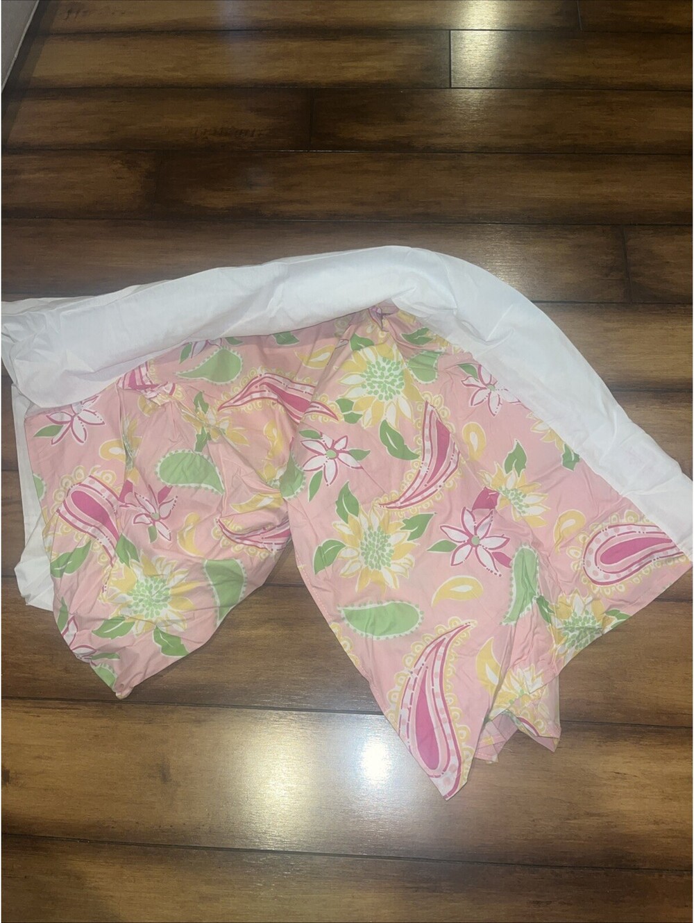 Lilly Pulitzer Full Size Bed Skirt Pink Sorlil Multi